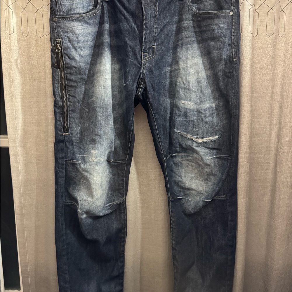 Jordan Craig Relaxed Fit Distressed Denim Jeans